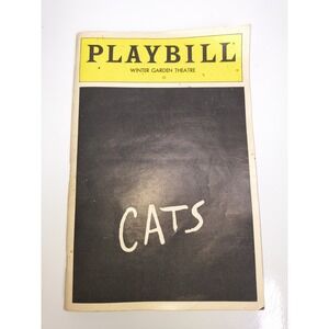 CATS Broadway Playbill Winter Garden Theatre Magazine August 1983‎ First Year